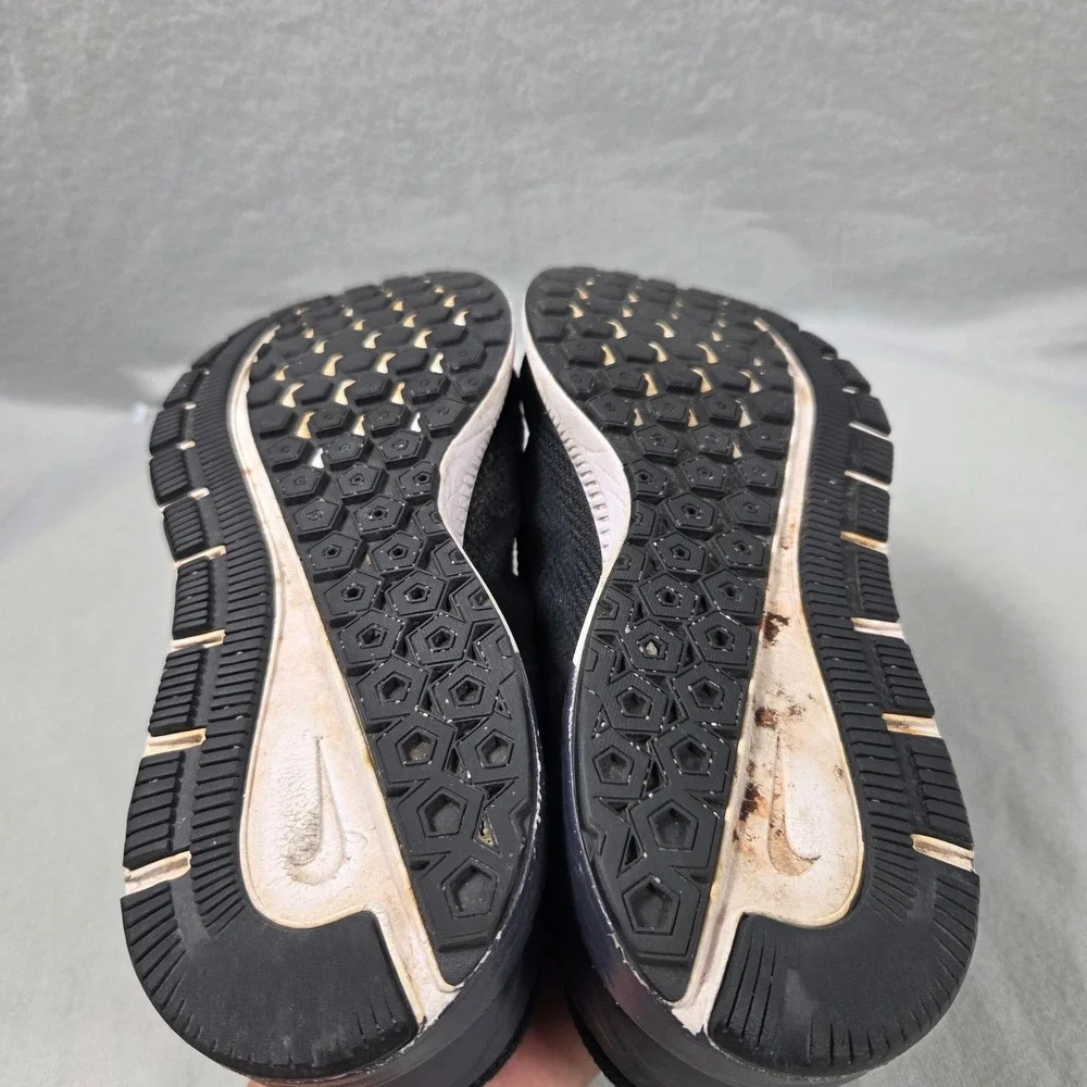 Nike Air Zoom Structure 22 Black White Running Shoes AA1641-010 Womens 7